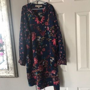 Loft Floral Print Tunic Dress